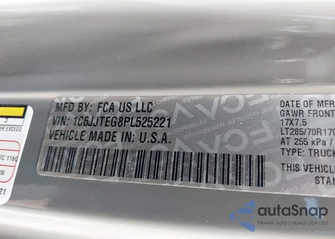 2023 Jeep Gladiator Mojave 4X4 from USA, damaged, VIN 1C6JJTEG8PL525221